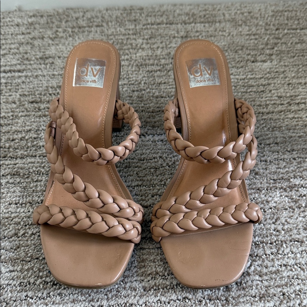 DV by Dolce Vita Women's Brown Braided Sandals